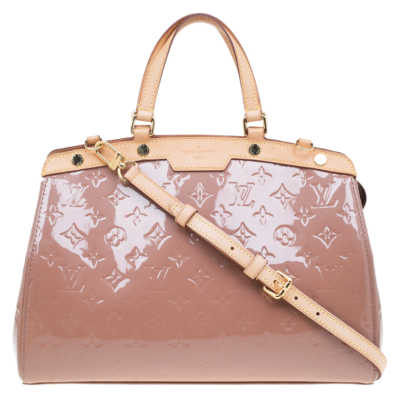 Louis Vuitton Rose Florentine Monogram Vernis Brea MM Bag - Buy & Sell - LC